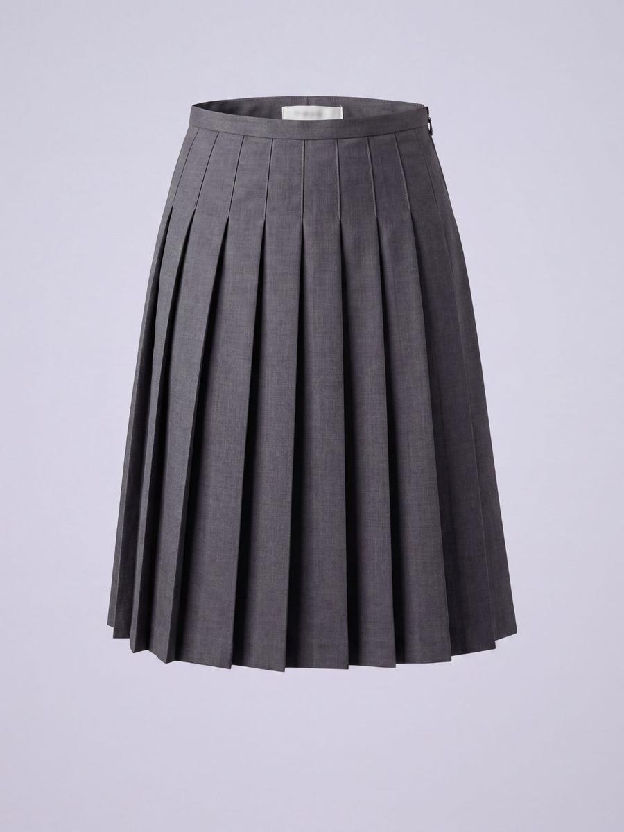 H&M - Jupe mi-longue à plis