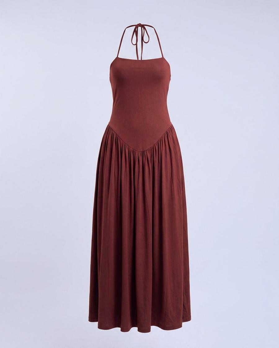Asos - Robe longue fluide dos nu