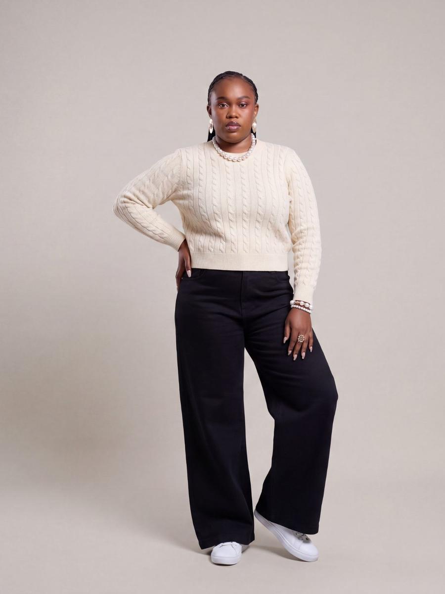 Miss Selfridge - Pull maille torsadée