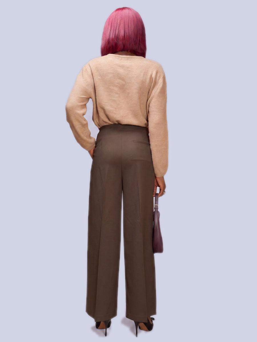 Mango - Pantalon large à pinces