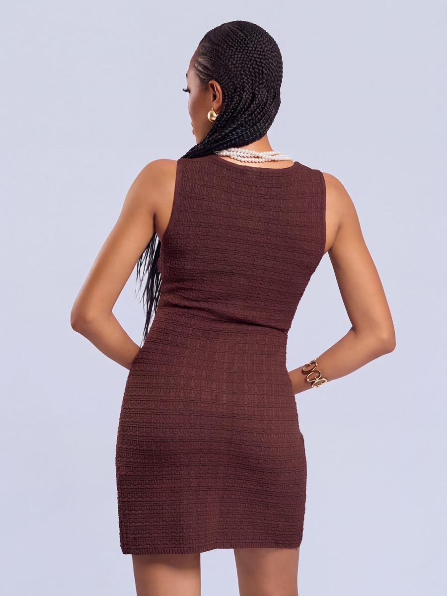 Miss Selfridge - Robe maille boutonnée
