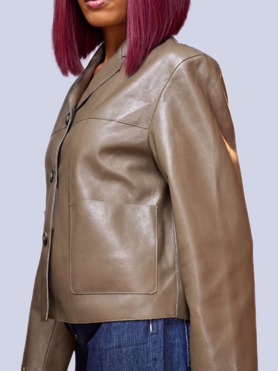 Mango - Veste peau de croco