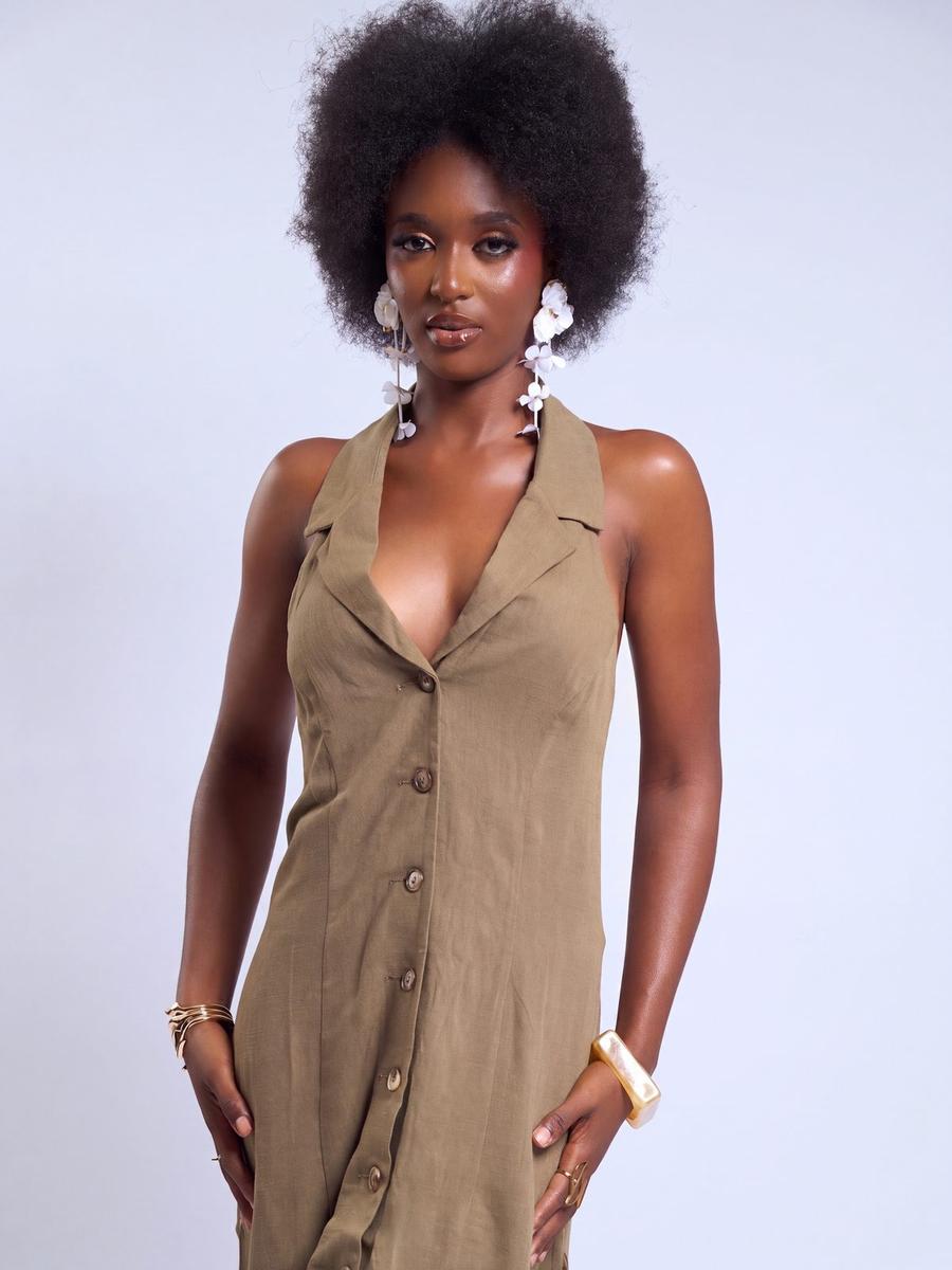 Miss Selfridge - Robe chemise à dos nus