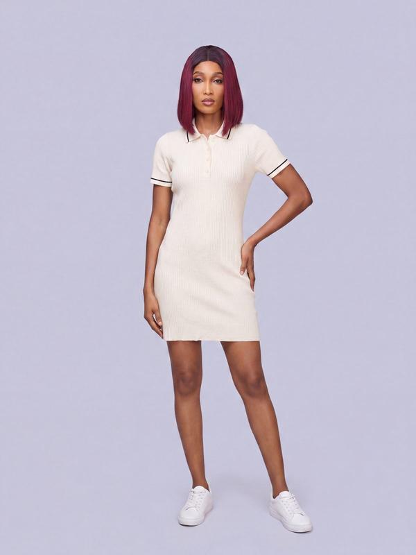 H&M - Robe polo en maille