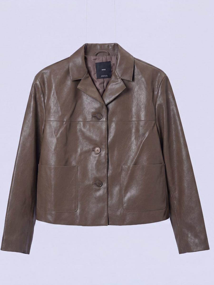 Mango - Veste peau de croco