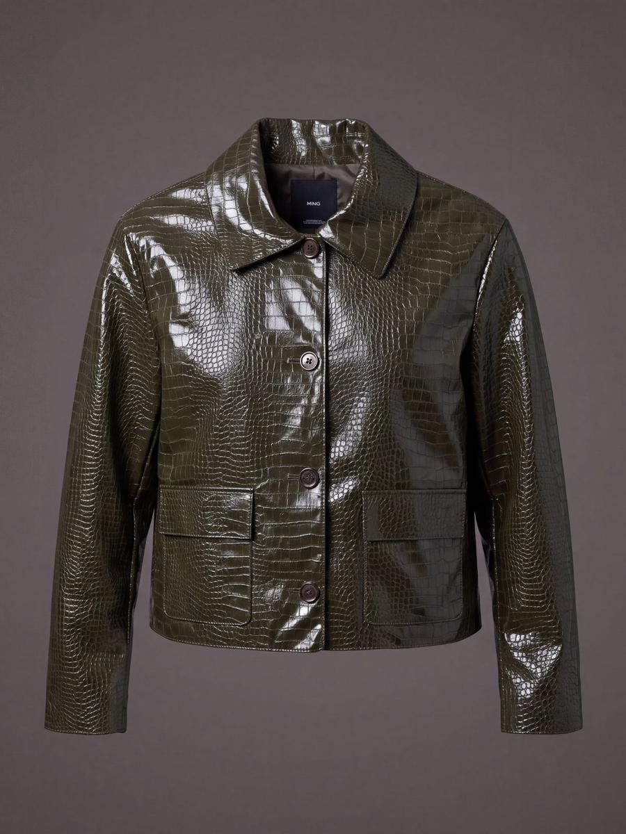 Mango - Veste courte simili cuir