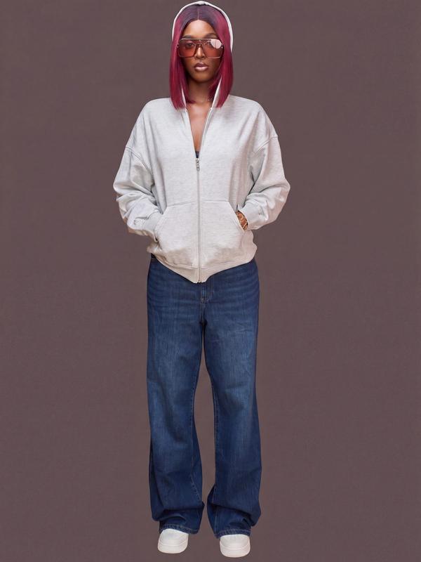 Mango - Jean large à taille haute