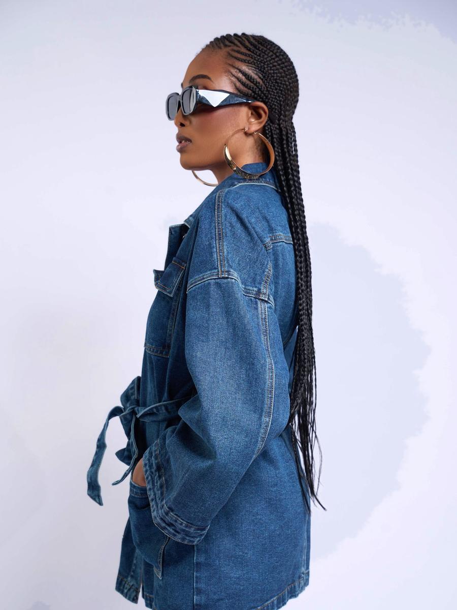 PLT - Robe en Jean ceinturée