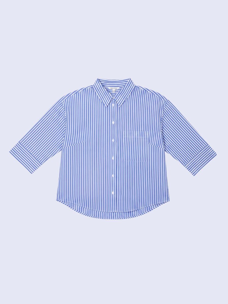 H&M - Chemise courte à rayures