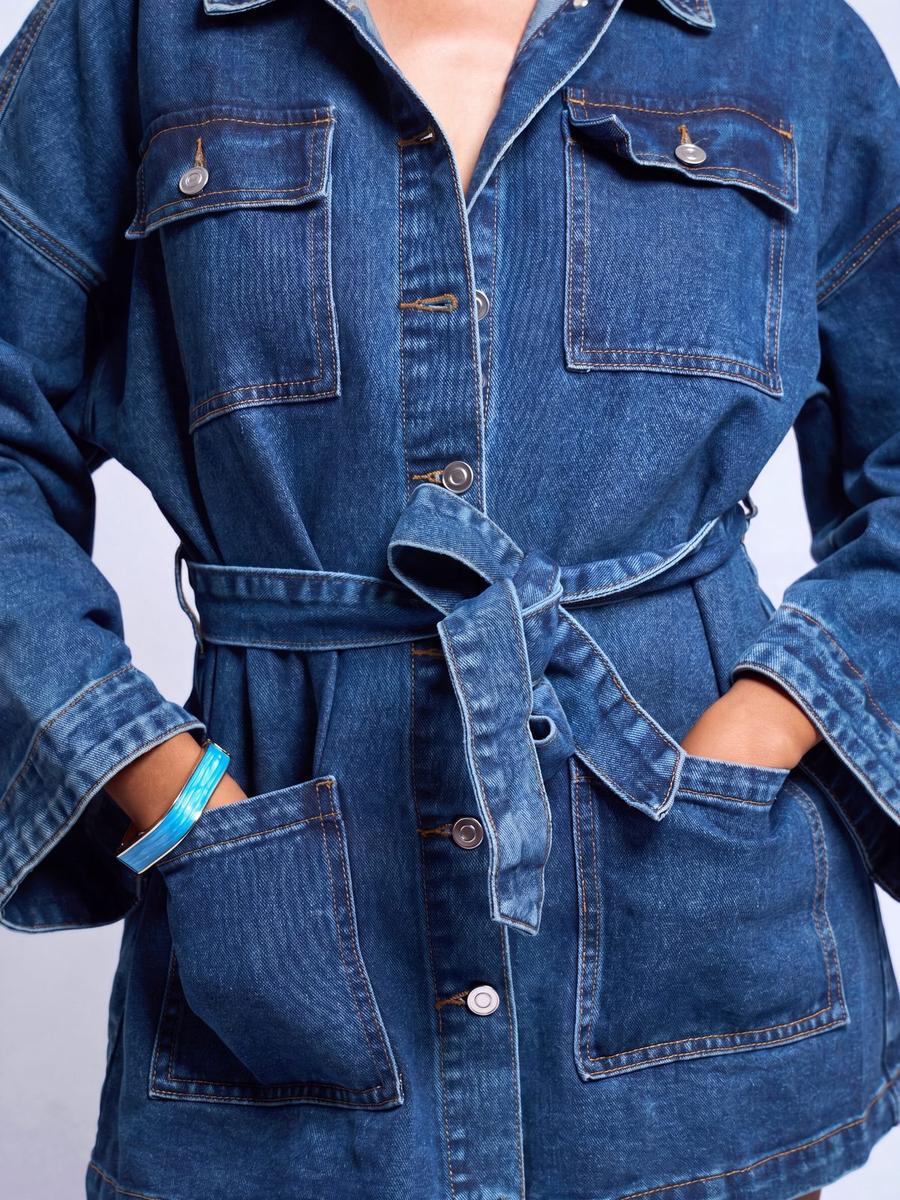 PLT - Robe en Jean ceinturée