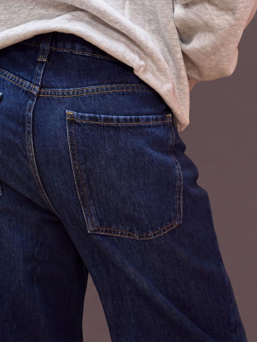 Mango - Jean large à taille haute