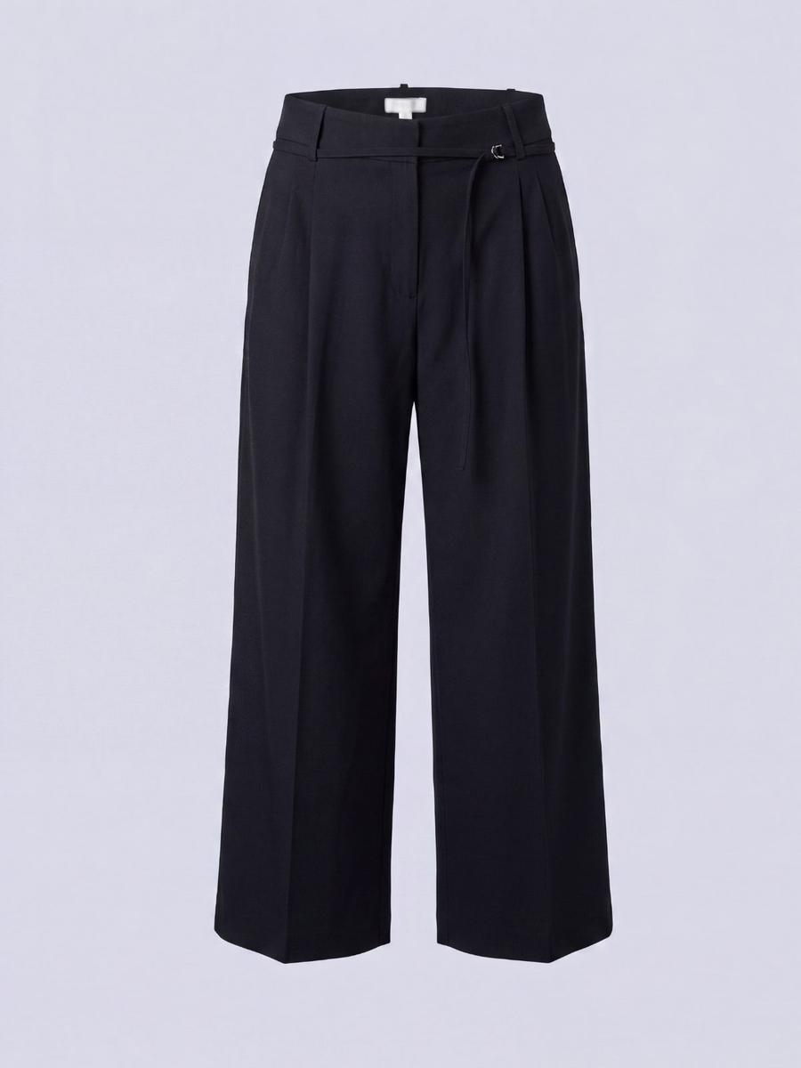 H&M - Pantalon large ceinturé