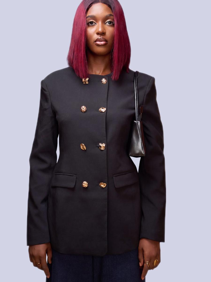 Asos - Blazer boutons bijoux