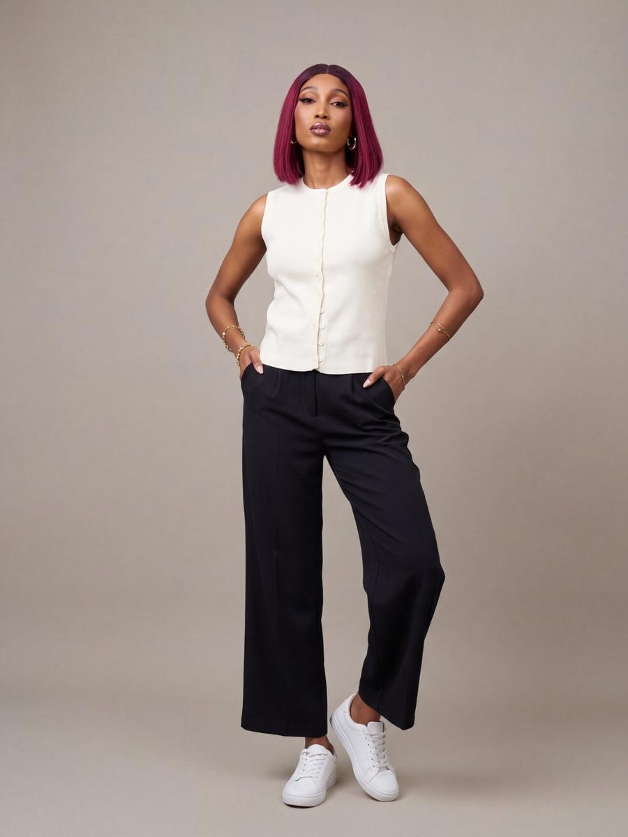 Bershka - Gilet court boutonné