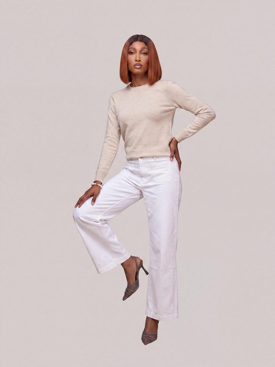 Mango - Jean large poches avant