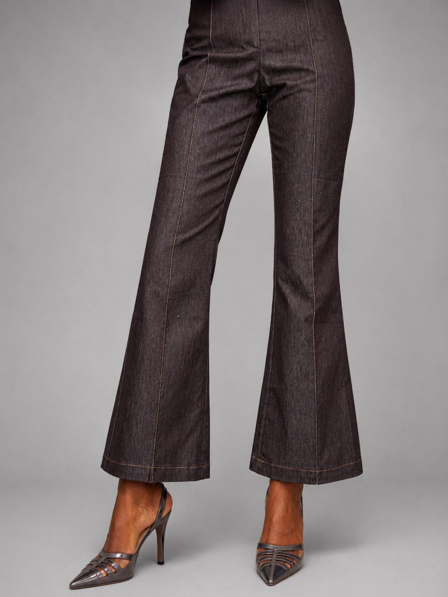 Zara - Pantalon évasé nervures