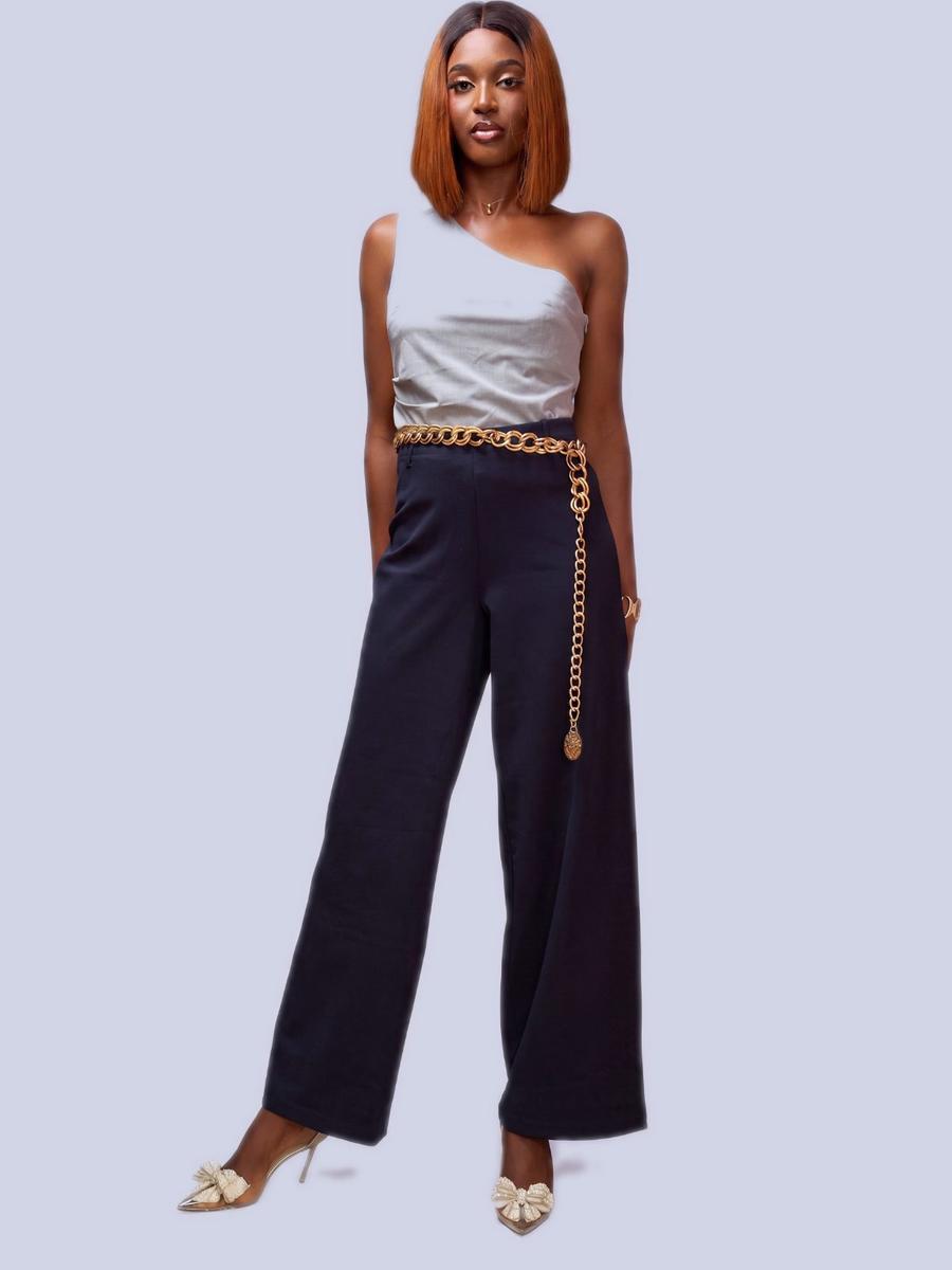 Mango - Pantalon droit fluide