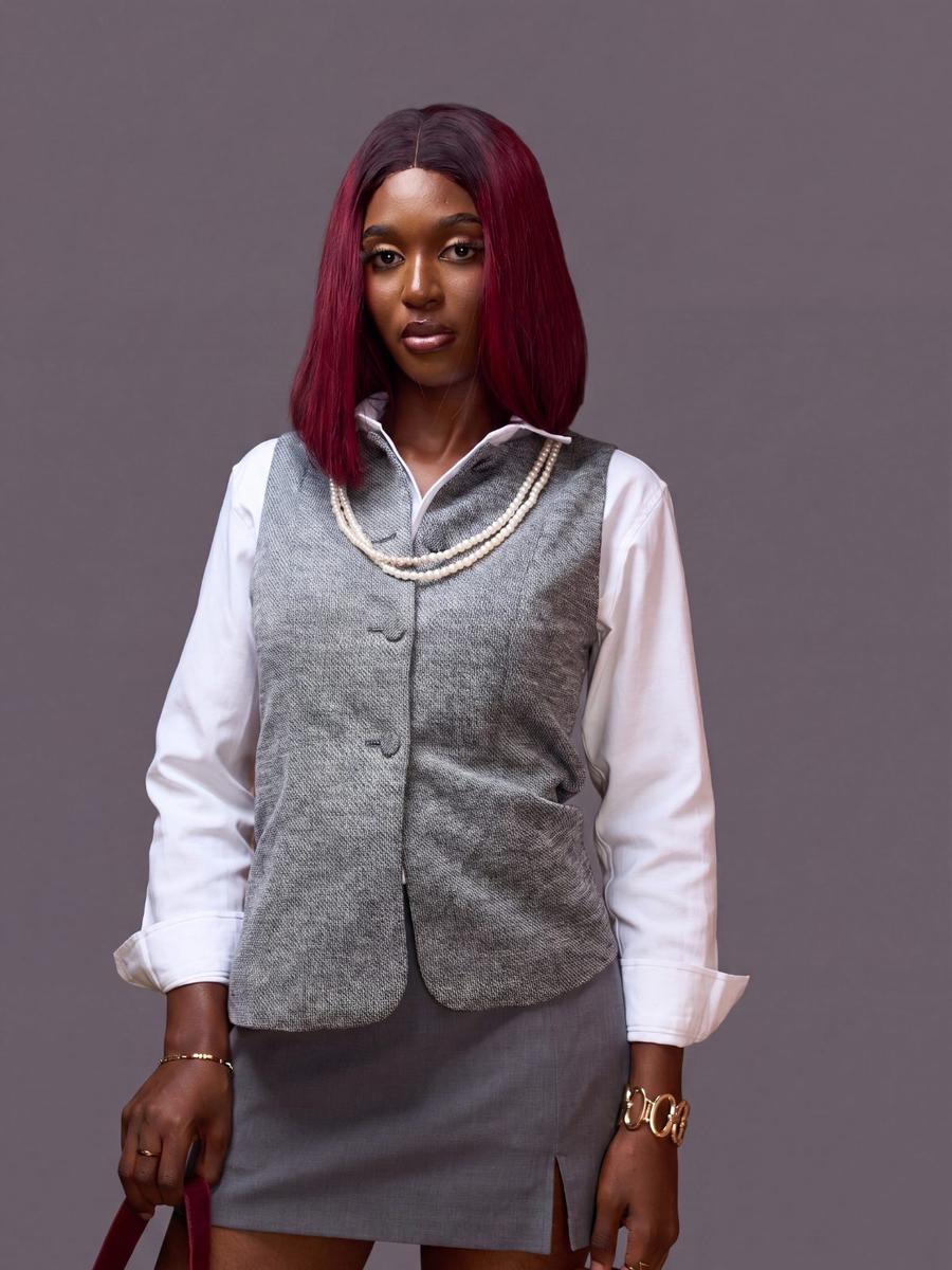 Vero Moda - Gilet col rond boutonné